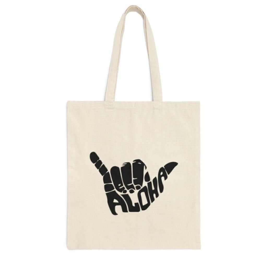 Aloha Hang Loose Hawaii Canvas Tote